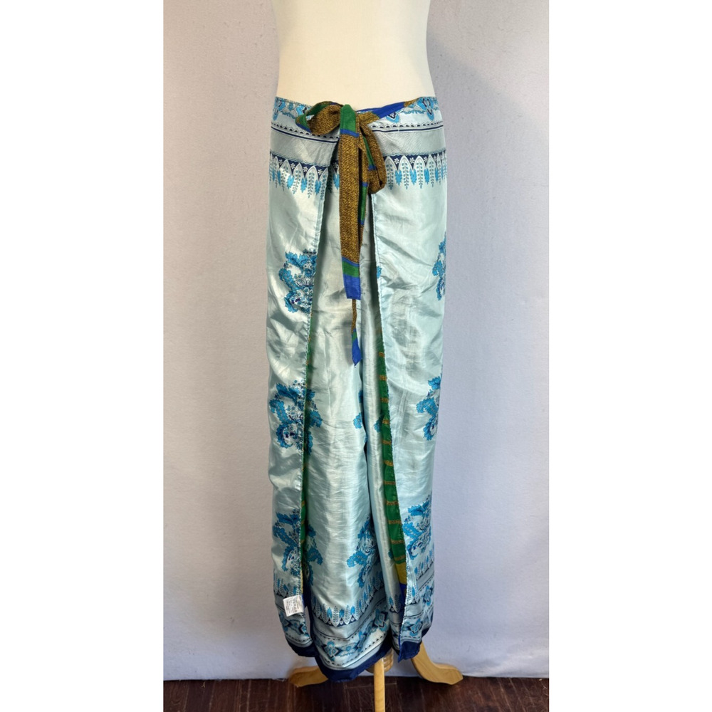 EarthBound Hippie Boho Baggy Wrap Pants Women‎ Paisley Print Reversible OSFM
